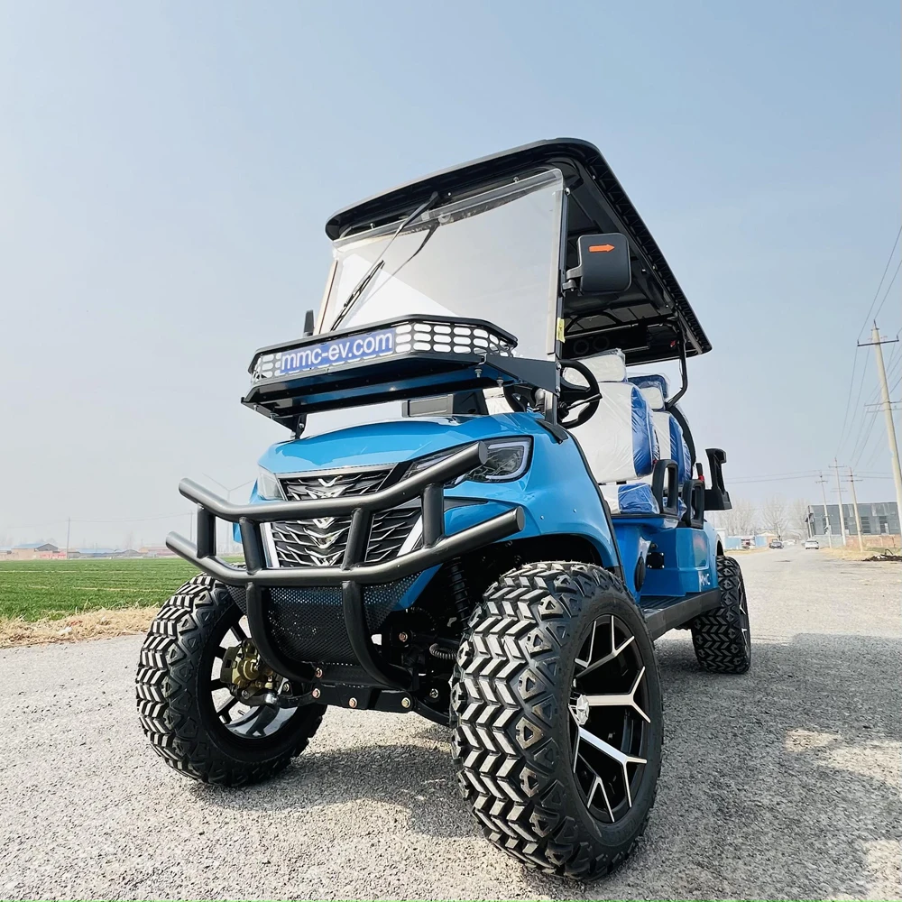 MMC Off Road Street Legal 48V 72V Lithium Battery Karts Car Buggy 4 6 Seater carrito de Electric Golf Cart