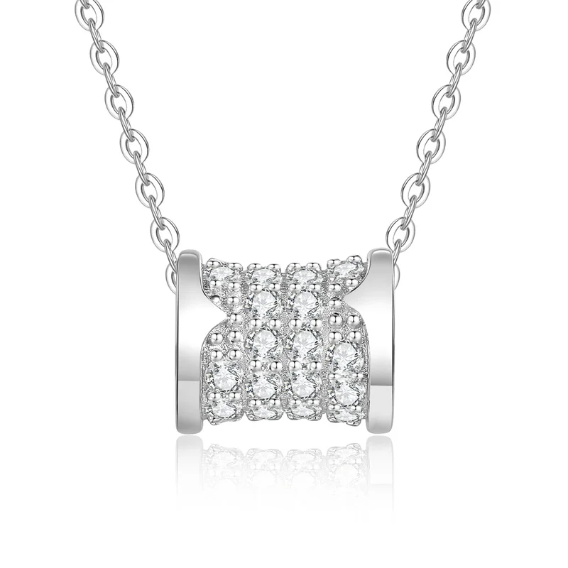 

XL562 Lefei Fashion Luxury Classic Moissanite Color D Design Waist Necklace For Charms Women s925 Sterling Silver Party Jewelry