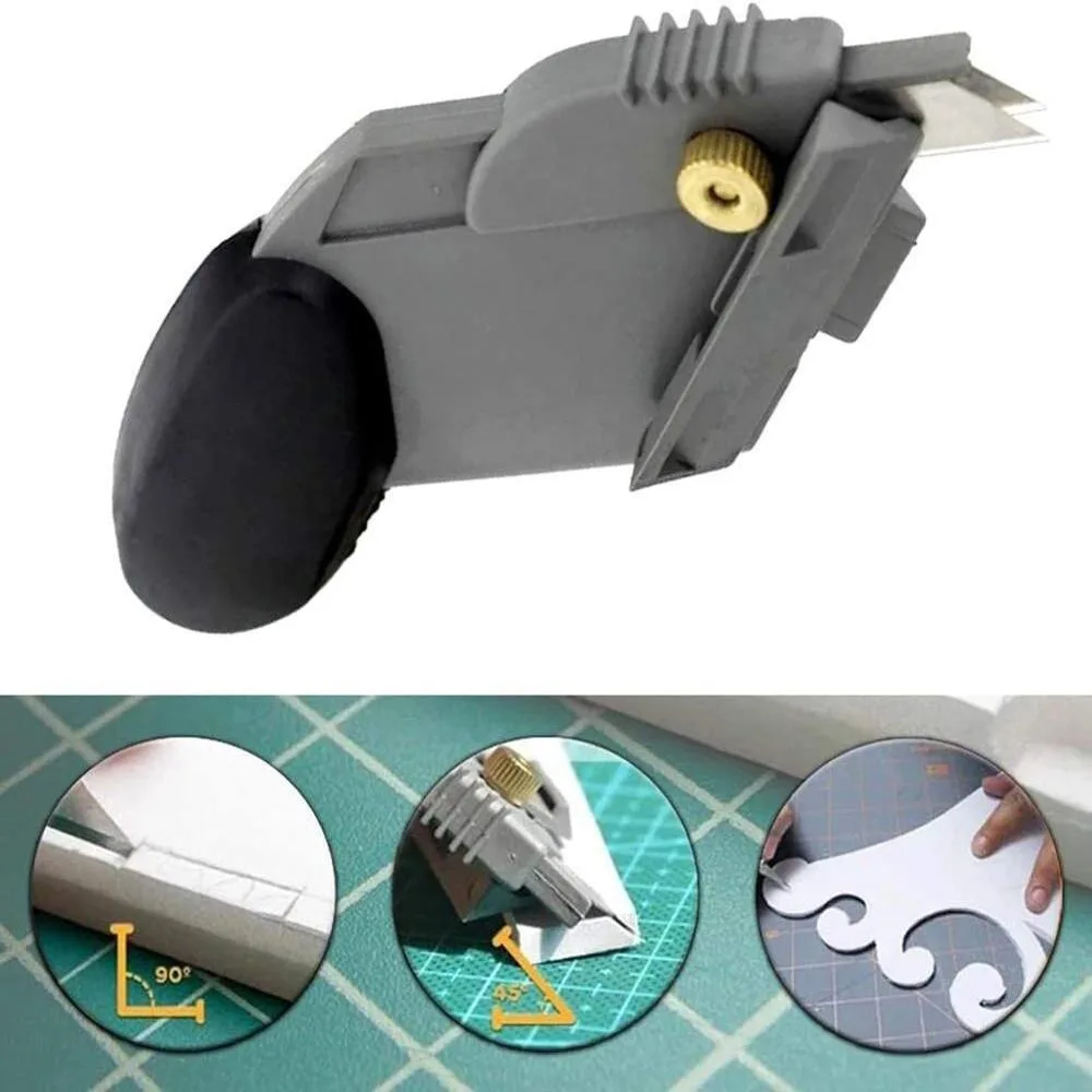 Utility Knife Craft Tools School Supplies EVA Foam Cutter 45 Degree Cutters Angle Foam Board Cutter Bevel Frame Knife