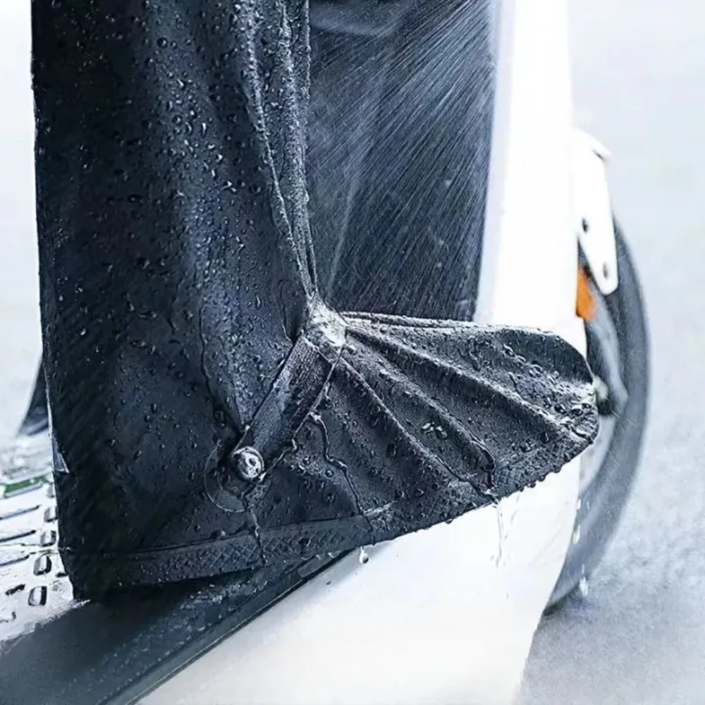 Reusable Motorcycle Scooter Dirt Bike Rain Shoes Cover Plastic High Tube Non-Slip Boot Covers Bicycle Shoes Protectors Unisex