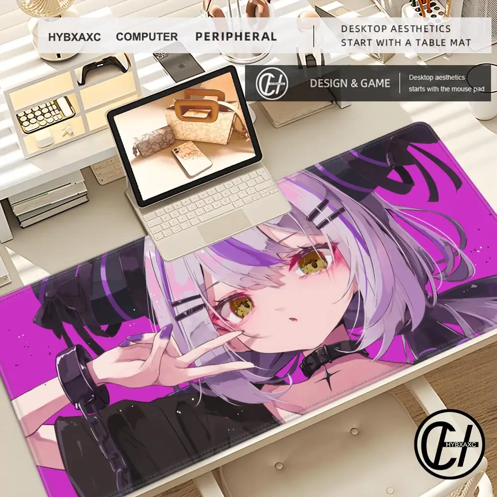 Hololive La Darknesss Mousepad Laptop Anime Girl Kawaii Table Mat Anti Slip Office Decor Keyboard Mouse Pad XXL Large Mouse Mats