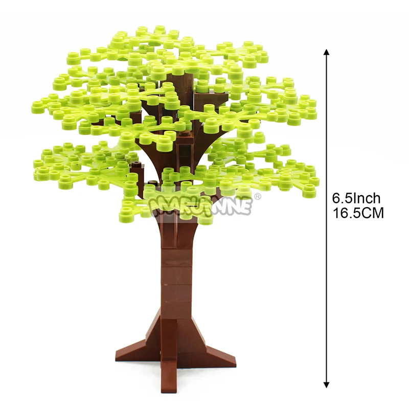 Marumine 165 มม. สร้างอิฐ Tree เข้ากันได้กับ Decool Enlighten บล็อกธรรมชาติและ Technic ชุดของเล่นสำหรับของขวัญเด็ก