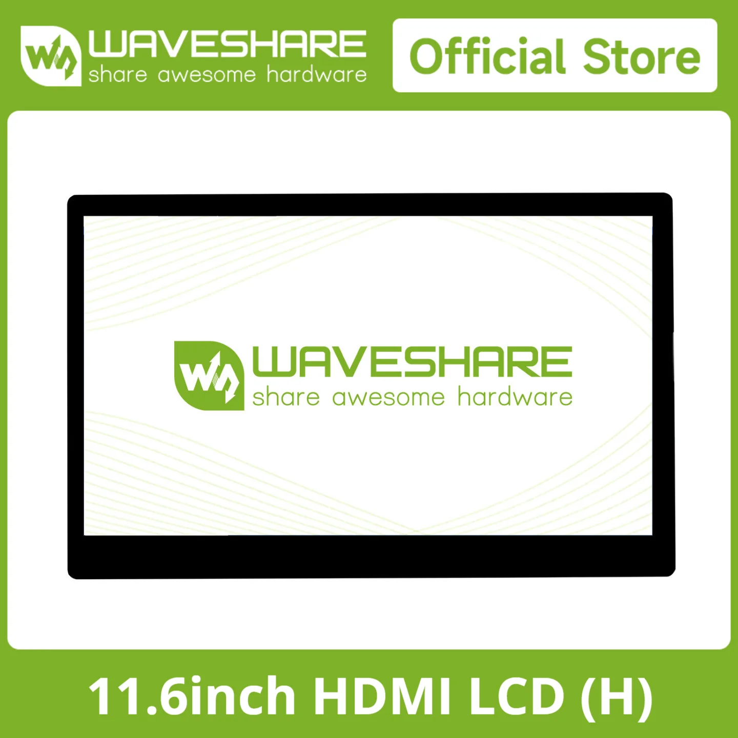 

Waveshare 11.6inch Capacitive Touch Screen LCD, 1920*1080, HDMI, IPS, Fully Laminated Screen, Various Systems Support