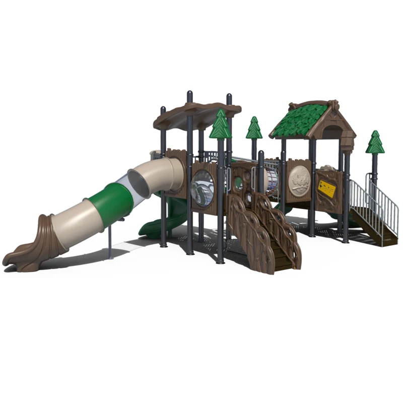 Outdoor Playground Amusement Park Rides Big Game Swing for Toddlers Fibre Tube Slide