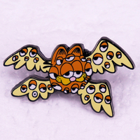 Seraph Seraphim Cat Badge Wings Kitty Classic Cartoon Art Enamel Pin Brooch Jewelry