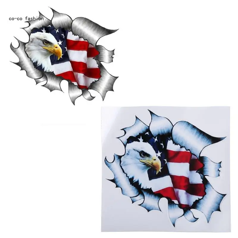 

517B украшение автомобиля наклейка летающий для грузовика США Флаг наклейка капот наклейки светоотражающая клейкая