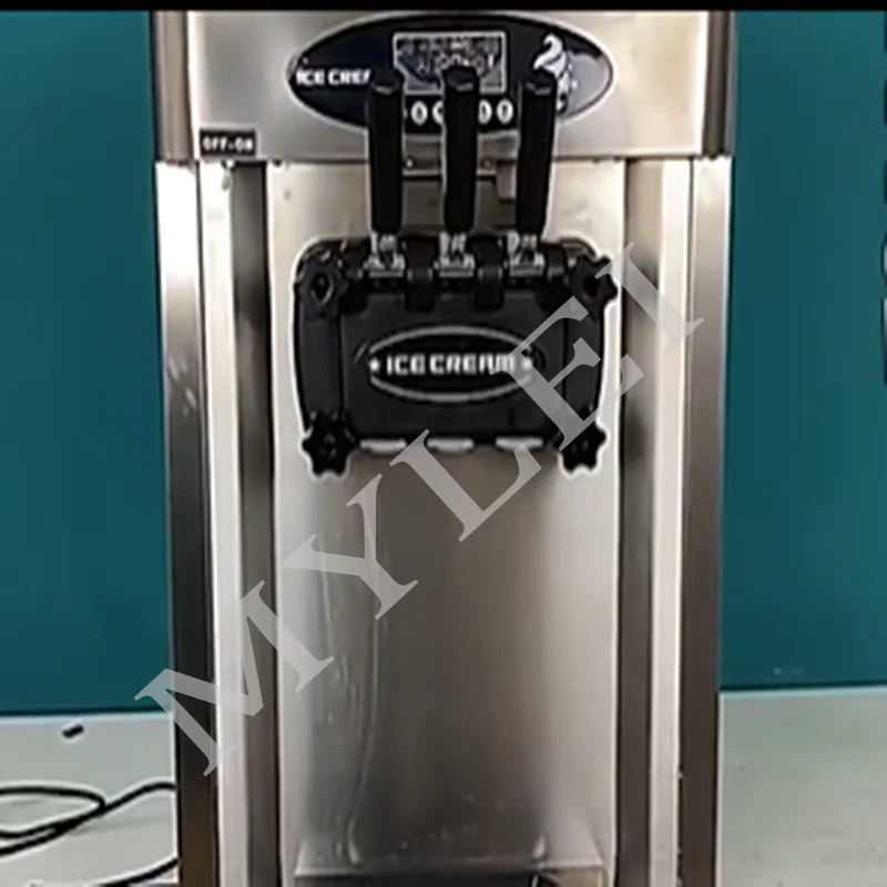 3-Flavor Multi-color Countertop Ice Cream Machine Tabletop Soft Serve Ice Cream Machine for Restaurant Hotel