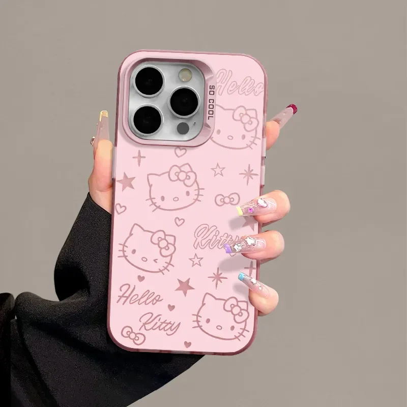 Hello Kitty Star Cute Case for Xiaomi Redmi A1 13C 9C 9T Note 7 8 9 9S 10 11 12 13 Pro K60 Ultra 4G 5G Matte Shockproof Back