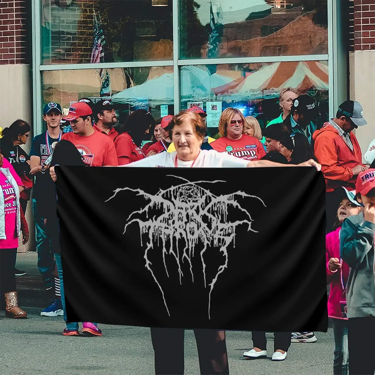 Darkthrone True Norwegian Black Metal Harajuku Funny Print Cotton Streetwear Flag