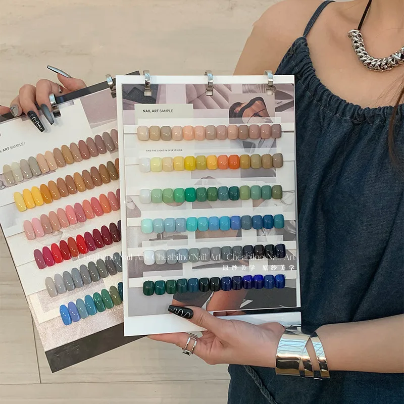 Free Nail Art Samples Display Showing Shelf Nail Art Palette Nail Color Display Book Nail Polish Color Chart DIY Manicure Tools