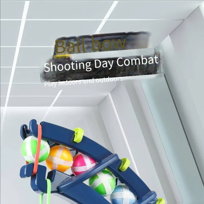 Katapult-Klebeball-Bogen-und-Pfeil-Zielscheibe, interaktives Eltern-Kind-Wurf- und Schieß-Dartspielzeug – Detail 2