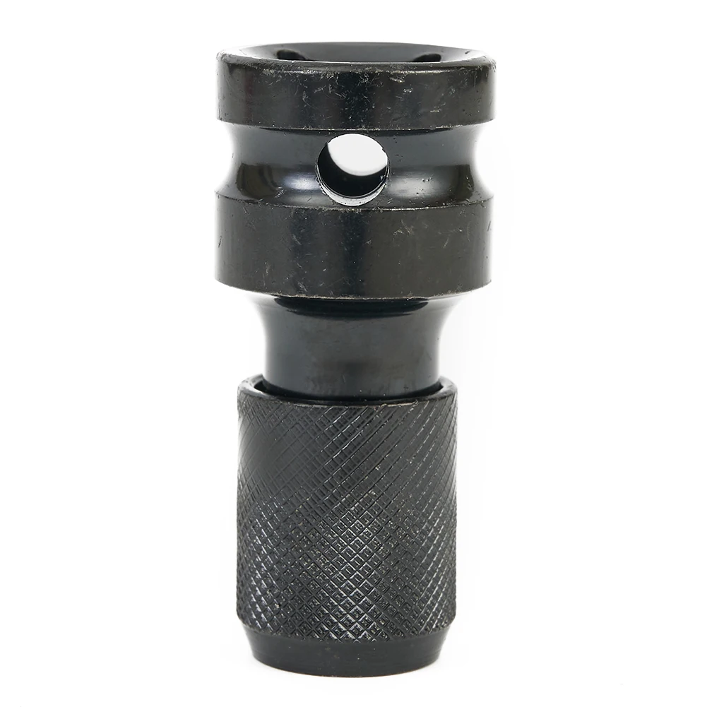 1/2in Square Female Drive to 1/4in Hex Shank Socket Converter for Use with Pneumatic Electric and Manual Tools