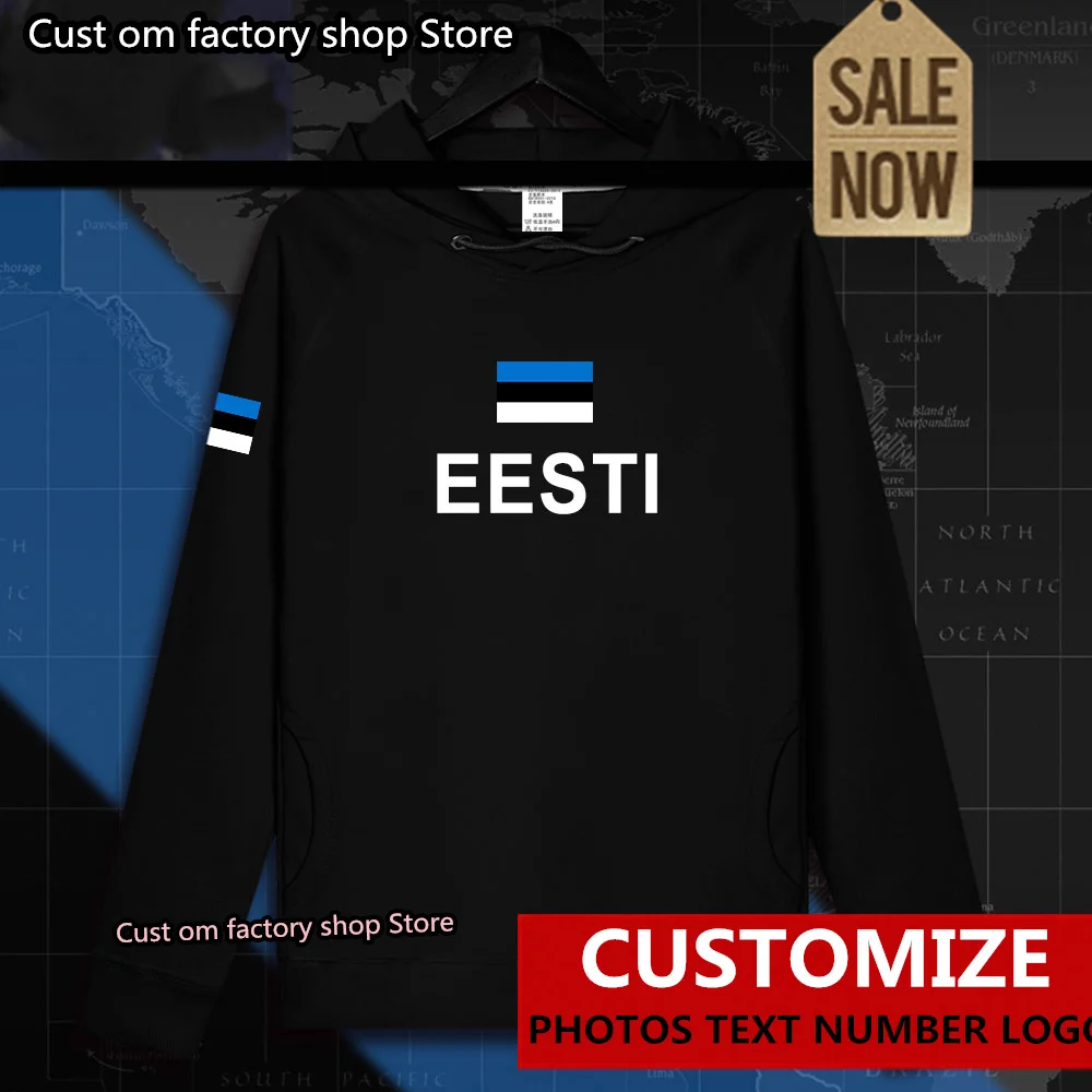 

Estonia Estonian EST Eesti mens hoodie pullovers hoodies men sweatshirt streetwear clothing hip hop tracksuit nation flag Spring