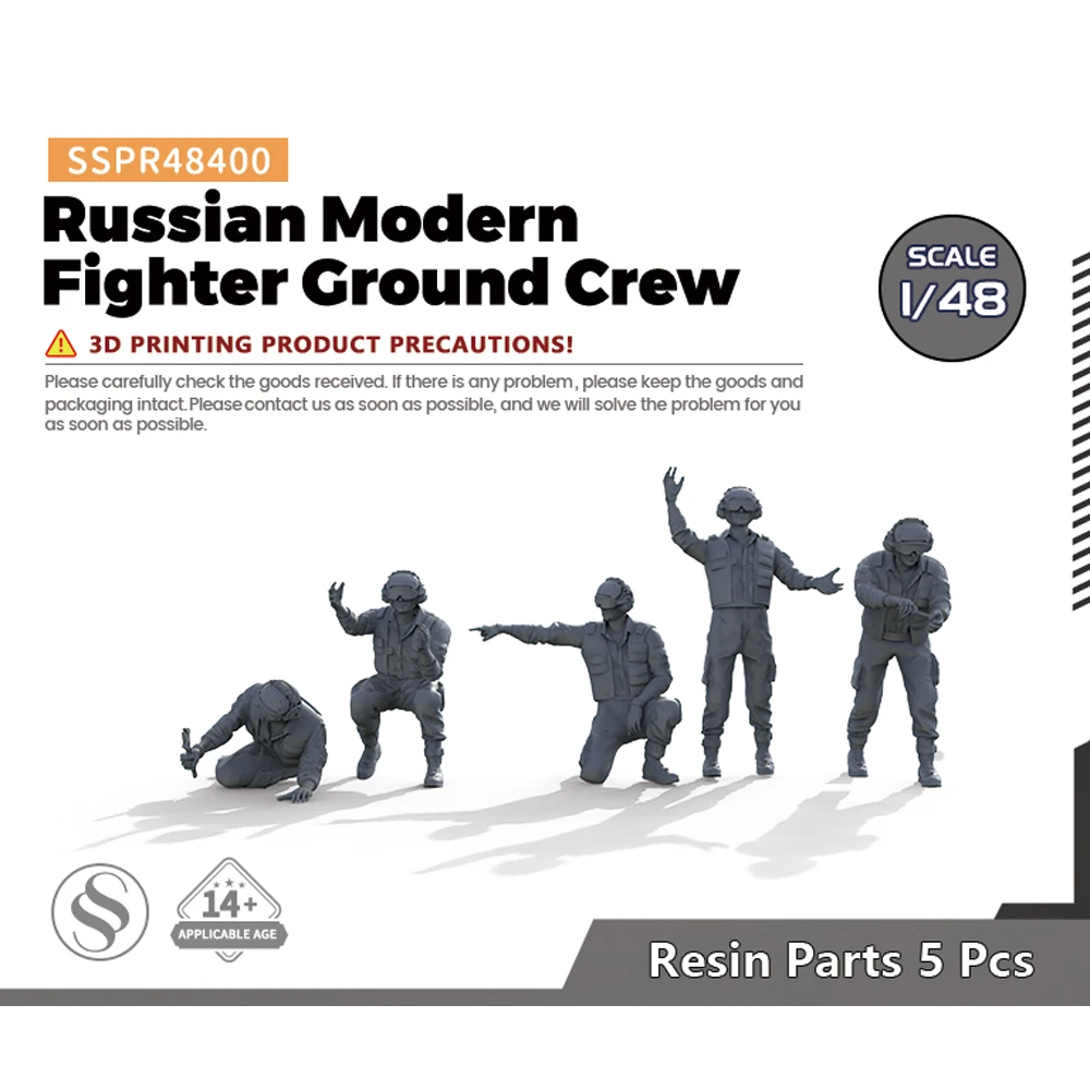 SSMODEL SSPR400 1/48 Russian Modern Fighter Ground Crew WWII WAR GAMES