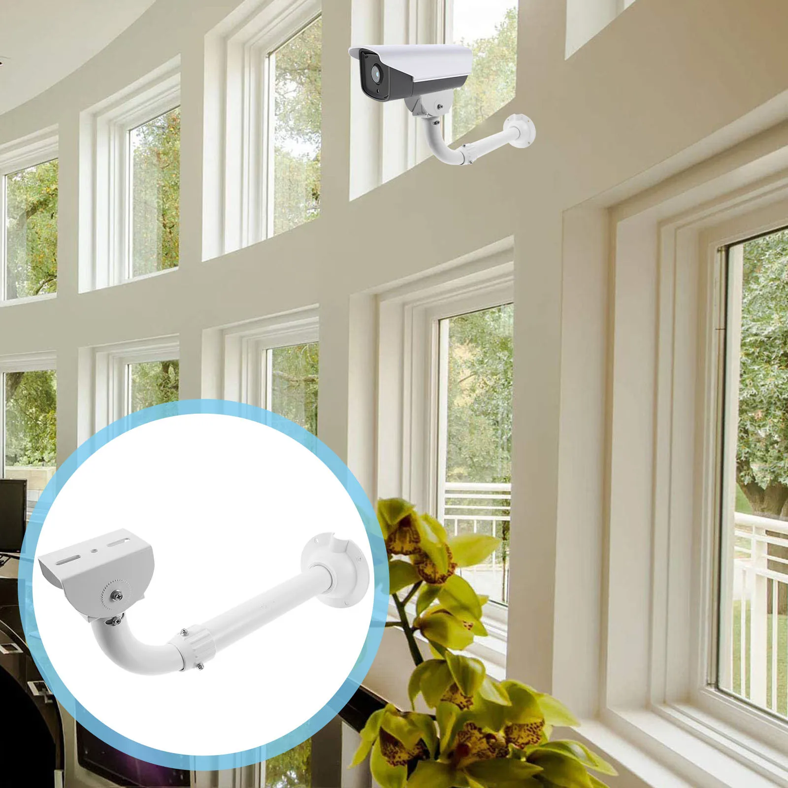 

Camera Wall Mount Security Camera Bracket Adjustable 30-60cm Aluminum Alloy Monitor Holder Rack Wall-Mounted Monitor Support