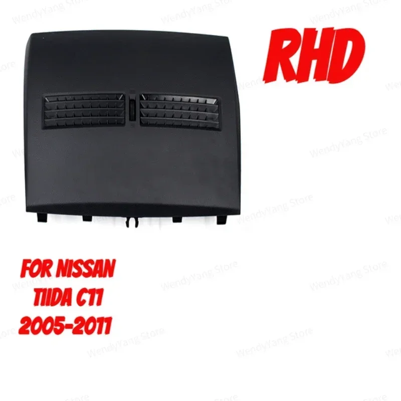 

Car Finisher-Instrument Panel Cover For Nissan Tiida 2005 - 2011 Front Dashboard Middle Air Conditioner Outlet Vents Cover Shell