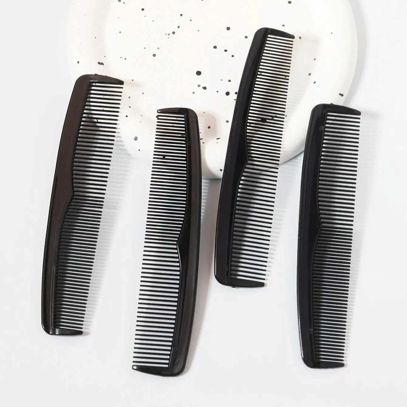 4Pcs Mini Portable Plastic Anti-Static Double-Sided Dense Toothed Hair Combs Styling Tools For Hair Accessories