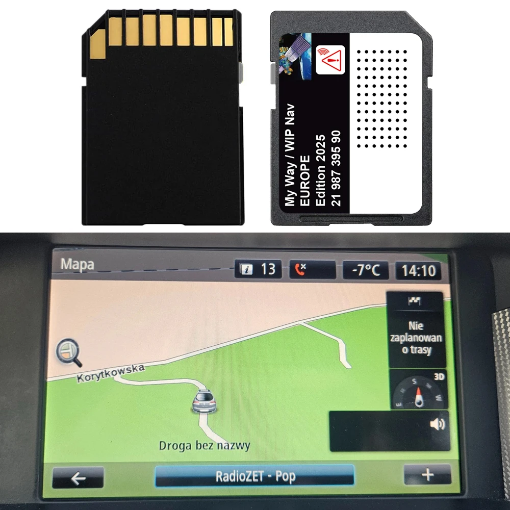 Système de navigation par satellite My Way pour Citroën DS3 C3/C4/C5/C8 Dispatch Jumpy Car, carte SD T1000-39240, mise à jour des cartes d'Europe et du Maroc 2025, navigation GPS