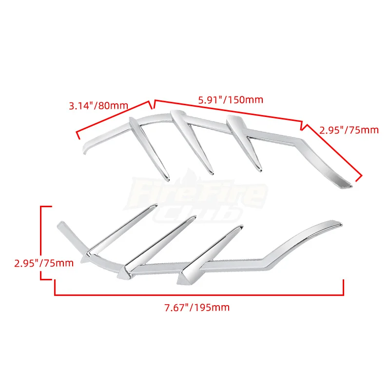 Motorcycle ABS Plastic Mid-Frame Side Air Deflector Trim For Harley Touring Road King Street Electra Glide 2009-up