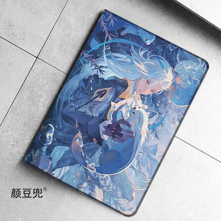Neuvillette Anime Genshin For iPad Air 4 5 Mini 5 6 Case Luxury Silicone For Pro 12.9 11 For iPad 10th Protective  Pro13 11 in