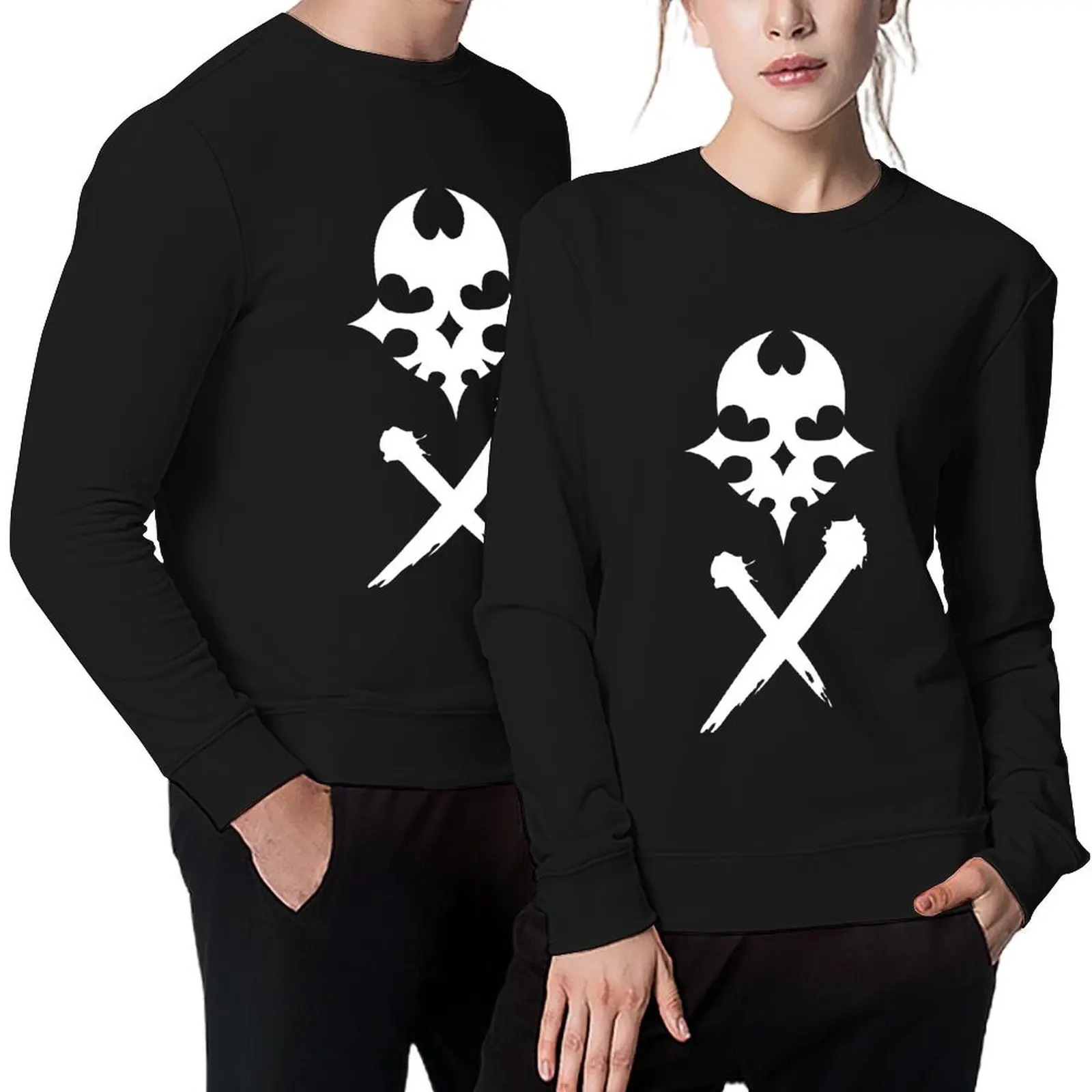 TWEWY Skull Pullover men's sweat-shirt men clothes anime clothes men's winter sweater pullover