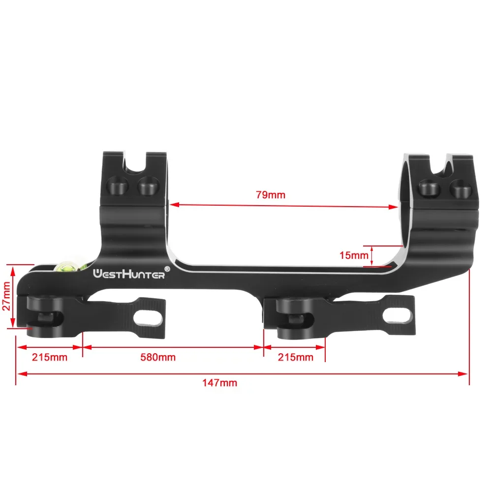 WestHunter-حلقات Riflescope للصيد ، جبل Picatinny ، السكك الحديدية التكتيكية ، إصدار Qicuk ، 1 قطعة ، 30 مللي متر ، 25.4 مللي متر القطر ، 20 مللي متر