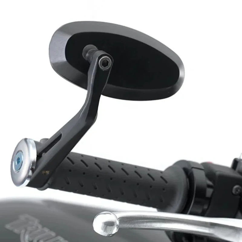 For Royal Enfield Bullet/Meteor/Classic 350 500 Interceptor 650 CNC Aluminium Motorcycle Handlebar End Rearview Mirrors