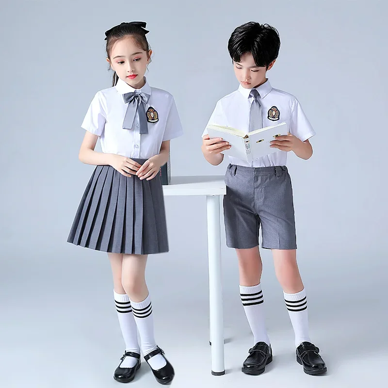 Children's Choir Performance Uniform, Primary And Secondary Skirt School Students' Poetry Recitation Performance Uniform,