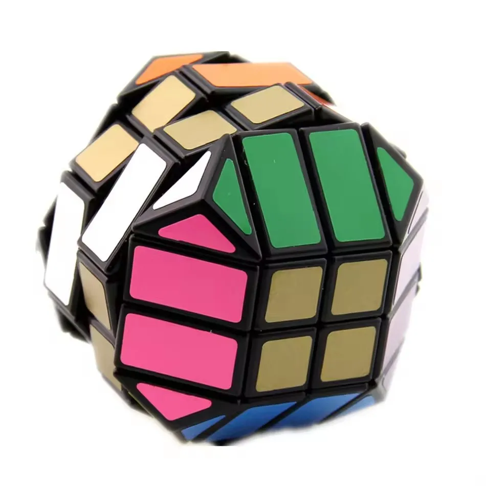 Lanlan Super Mask CaneBall cubo magico 4x4x4 Puzzle di velocità a forma di palla Super Mask Cube Giocattolo educativo Cubo magico professionale