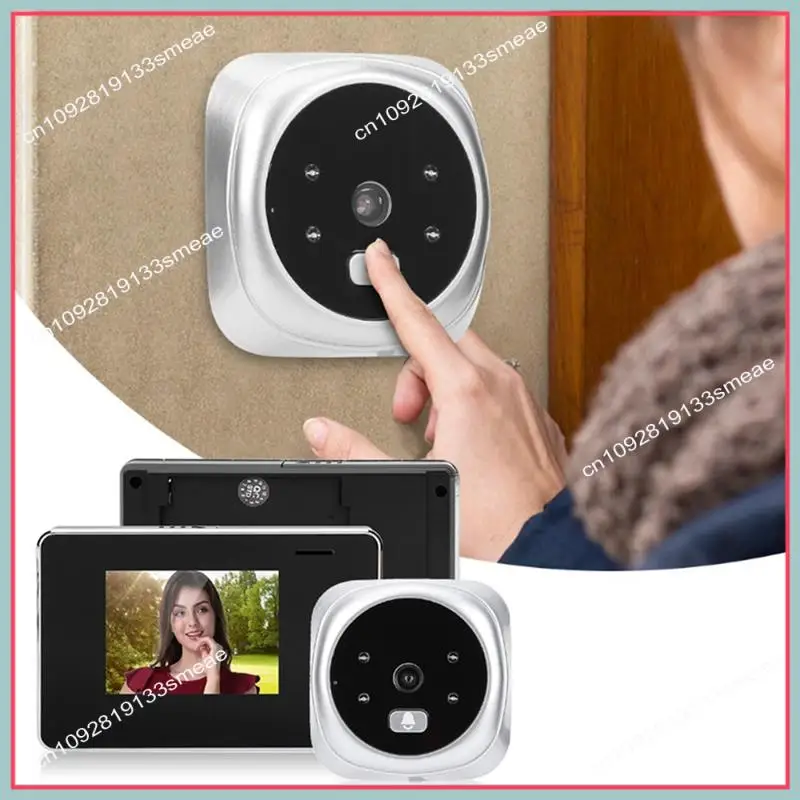 N94R Visible Electronic Cat's Eye Doorbell Camera With 2.8-Inch Display Screen With Video And Photo Function