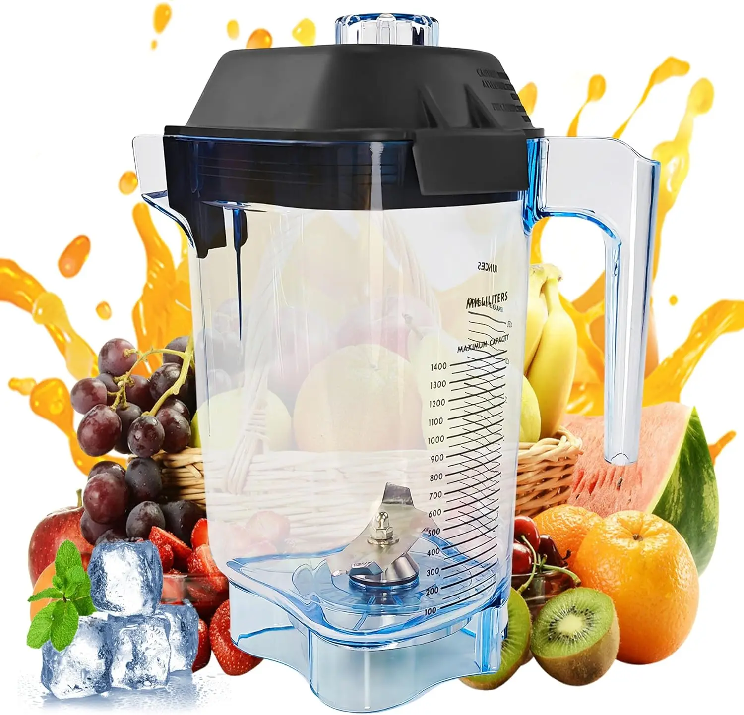 

Forblender Pitcher 48Oz, Replace Foradvance Quiet One Vm0100A 16016 15978 36019 Commercial Barboss Advance Touch&Go Advance And