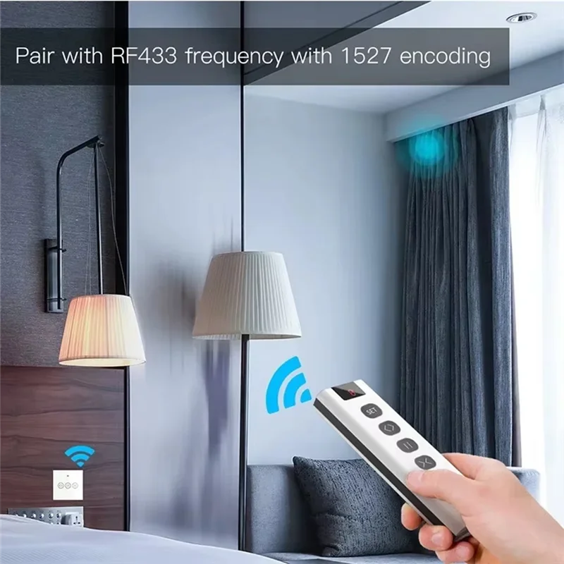 FEDI-RF Roller Blind Module 433MHZ 9-CH Curtain Remote Control Electric Roller Shutter Control Module For Wifi Curtain Switch