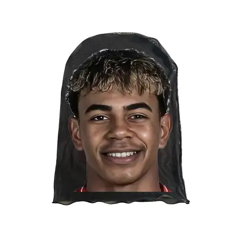 3D Printed Lamine Yamal Mask Elastic Mesh Full Face Mask Cosplay Headwear Novelty Supplies Party Cosplay Props For Football Fans