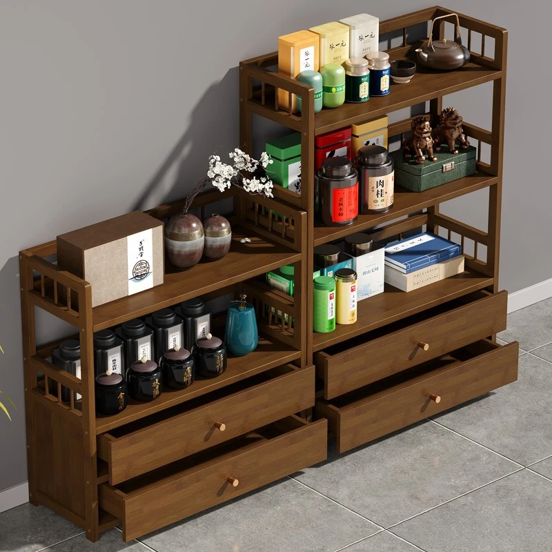 

Tea Cabinet Shelf Office Solid Wood Living Room Side Tea Table Side Storage Small Cabinet