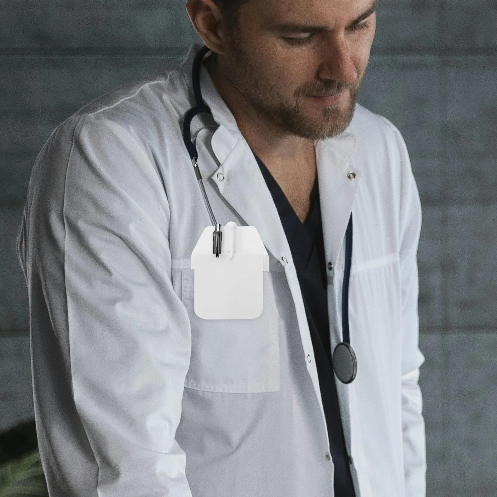 

5pcs Pvc Pocket Protector Clear Soft Pen Holder Organizer For Lab Coats Shirts Shirt Pouch Heavy Duty Multipurpose Pvc