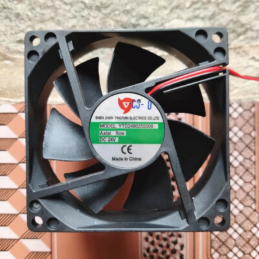 

1PC for Yingtian YTD248025S000 Cooling Fan Axial fiow 8025 8CM 24V 8025 New