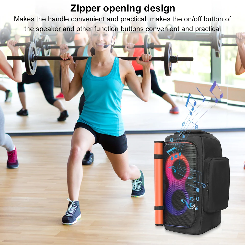 

Portable Speaker Dust Case Waterproof Double-Sided Speaker Storage Bag Zipper Closure for JBL Partybox 110/JBL Partybox Club 120