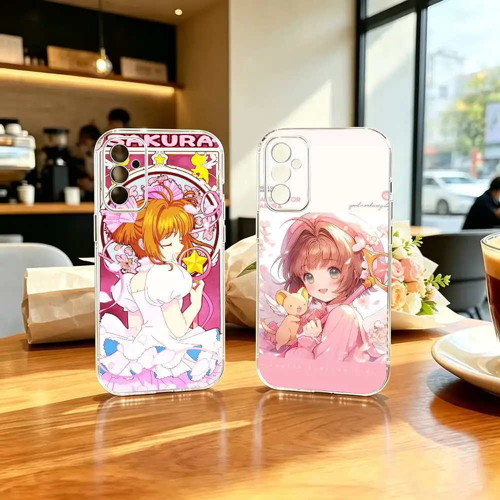 Magical Cardcaptor Fantasy Sakura  Basic Phone Case For Samsung A71, A70, A52, A51, A40, A30, A20 Transparent Cover