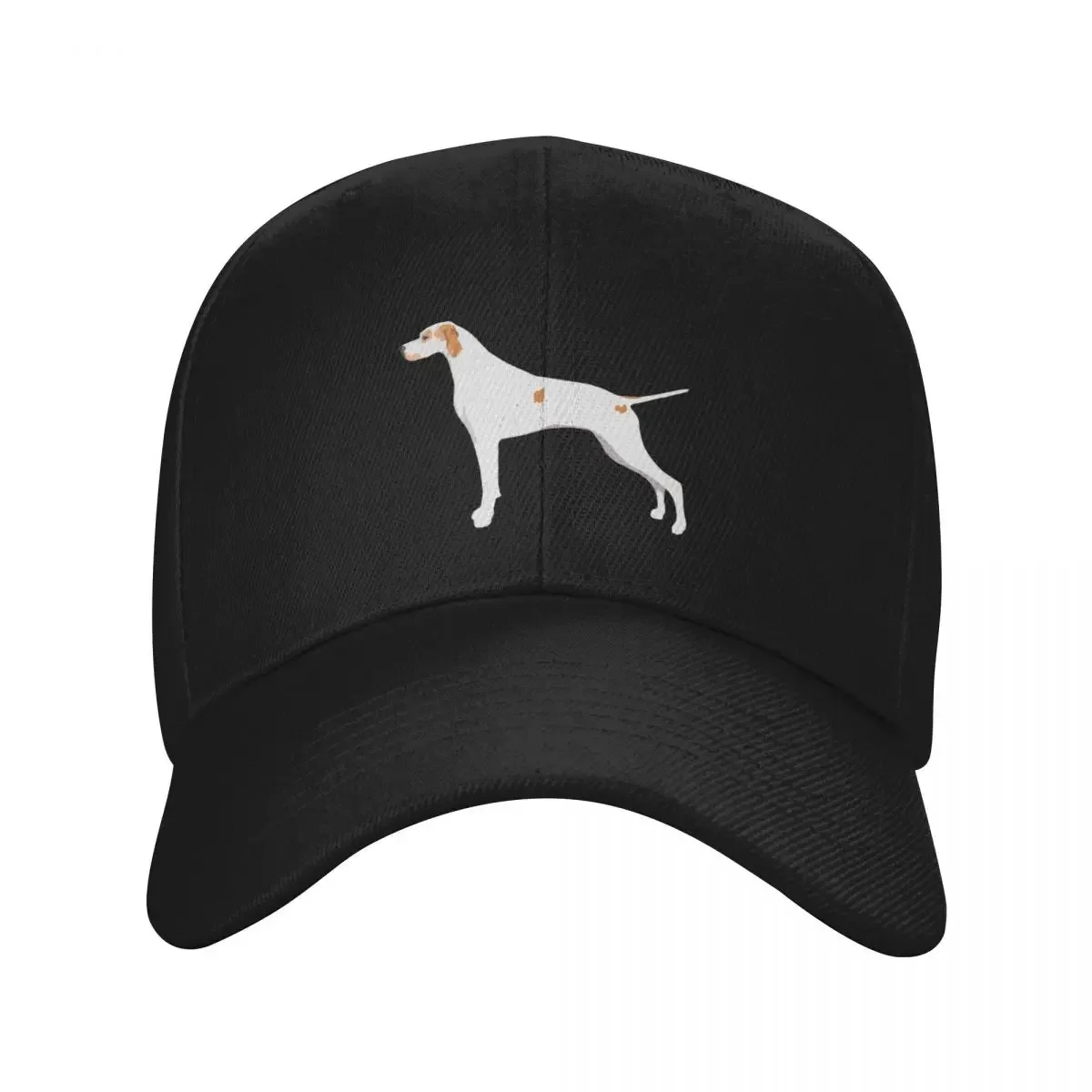 Realistic English pointer orange and white silhouette Baseball Cap luxury woman cap sun caps Golf Wear Men's Women's