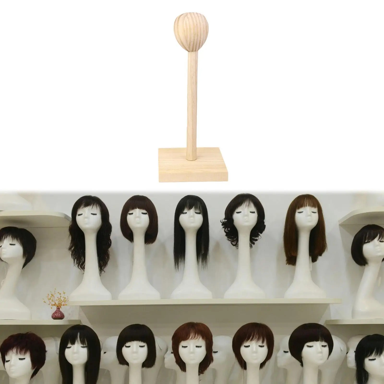 Аксессуары для кукол, манекен, прочная деревянная подставка, кукла BJD, головные уборы, дисплей, подставка для парика, миниатюрная подставка для хранения парика, подставка для куклы