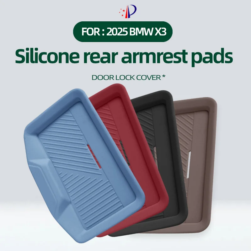 

For BMW X3 G45 2025+ Rear Armrest Storage Silicone Protective Pad Interior Accessories Back Row Handrail Antifouling Pad Tools