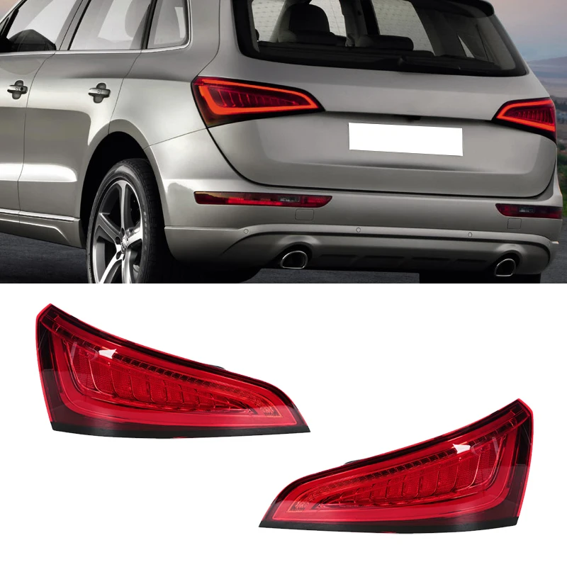 

Задний фонарь в сборе для Audi Q5 2013 2014 2015 2016 2017, фонарь дальнего света, мигающий свет рулевого управления, стоп-сигнал, фонарь заднего хода
