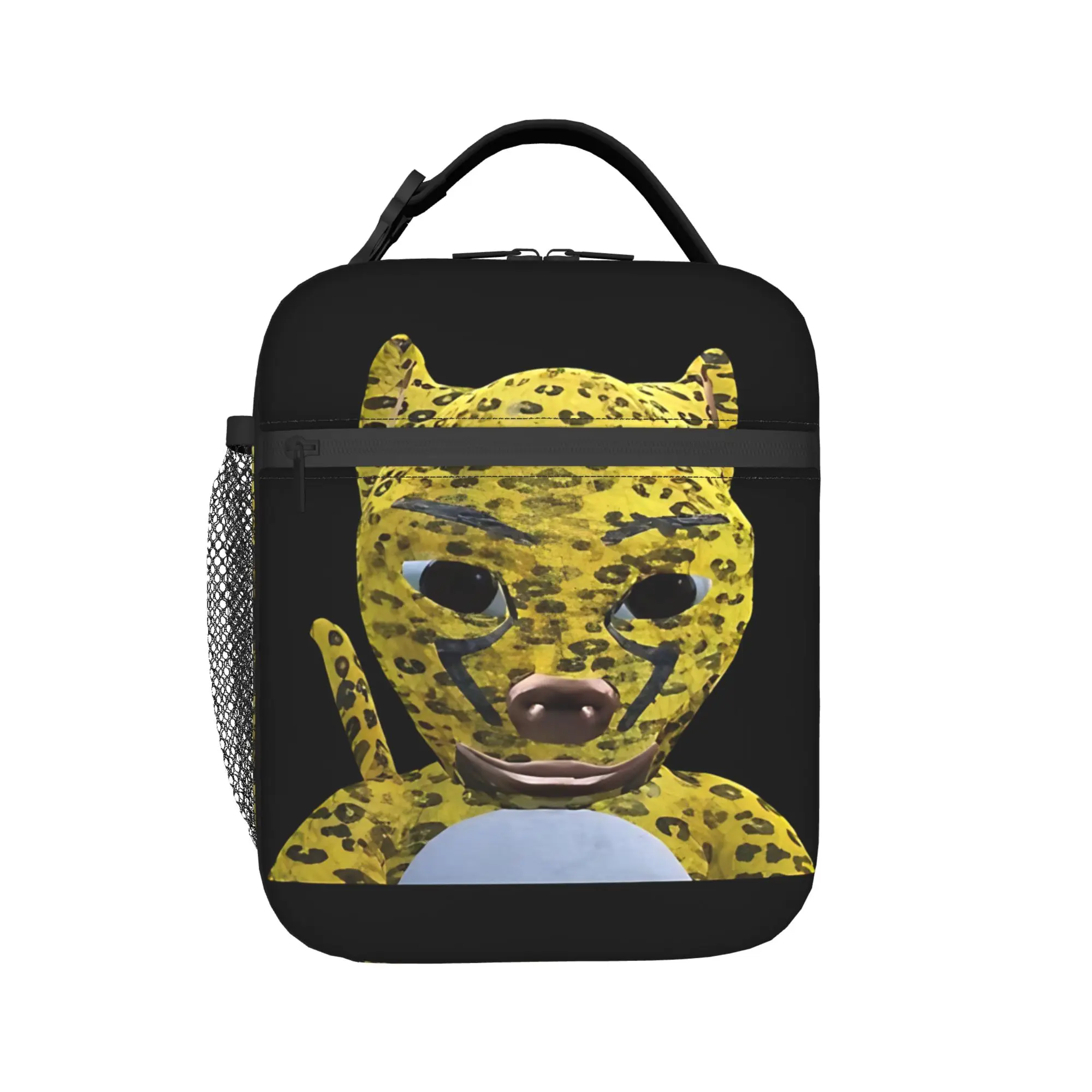 Niu Lai Leopard Portrait Cut-out  Insulated Lunch Bags Leakproof  Meal Container Cooler Bag Tote Lunch Box Food Storage Bags