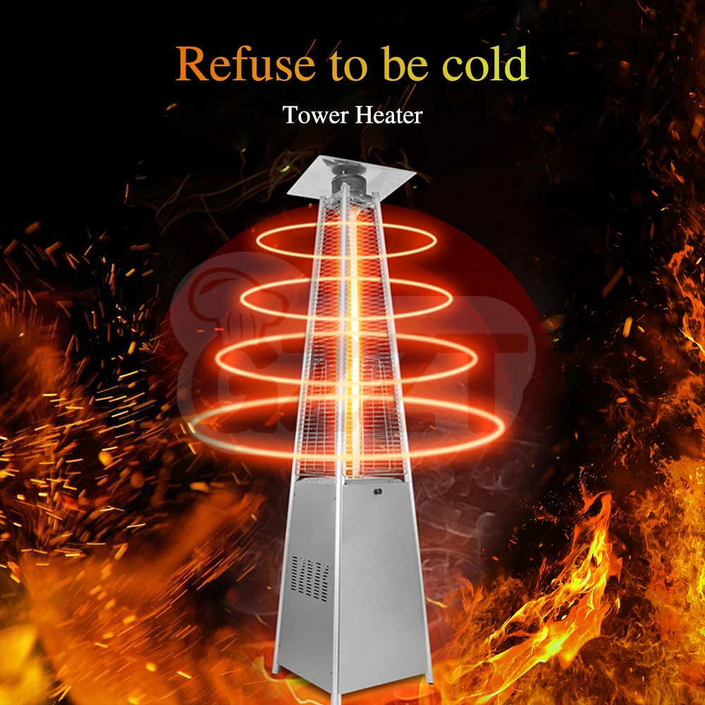 Factory Manufacturer Standing Tower Heater Outdoor Use Propane Gas Pyramid Heaters