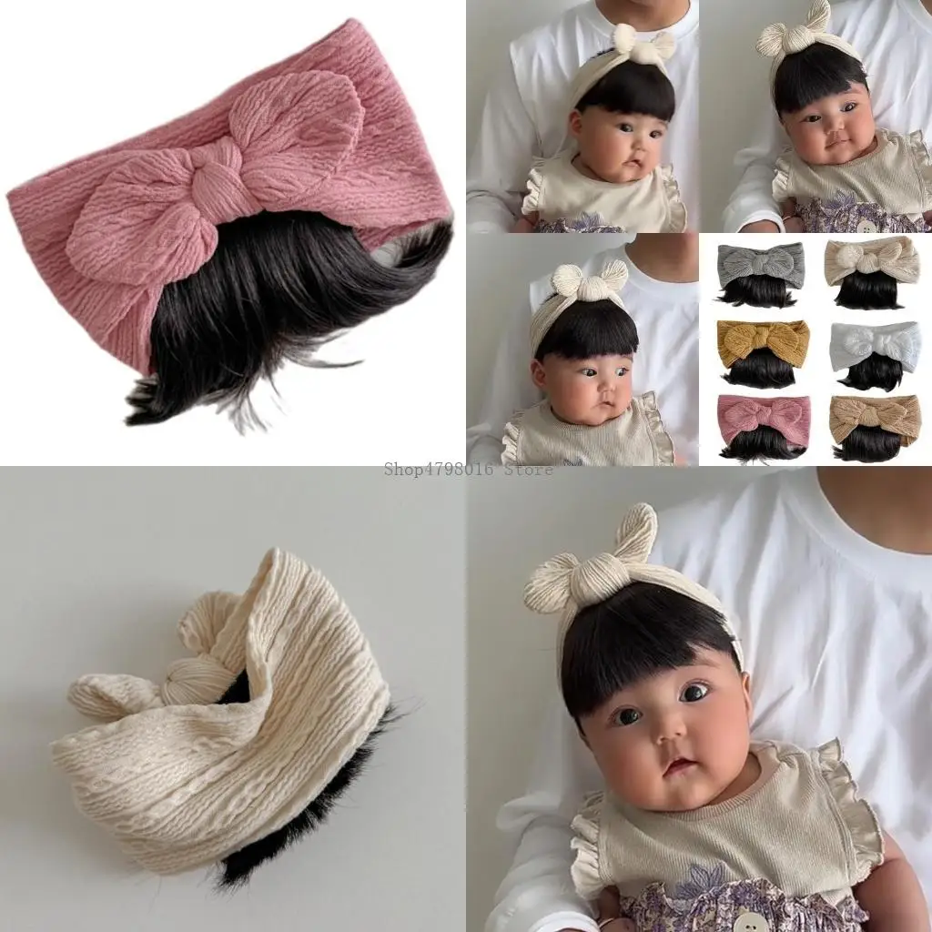 

Baby Girls Bows Bangs Headband Toddlers Hairband Hair Accessory for Cosplay
