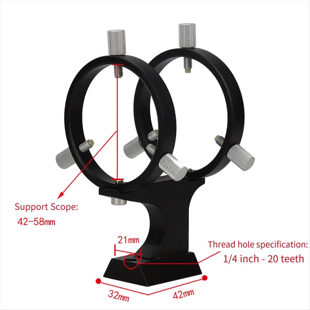 ABYB 9x50mm Right Angle Correct-Image Finder Scope OTA with Clamping Guiding Rings Have Crosshair