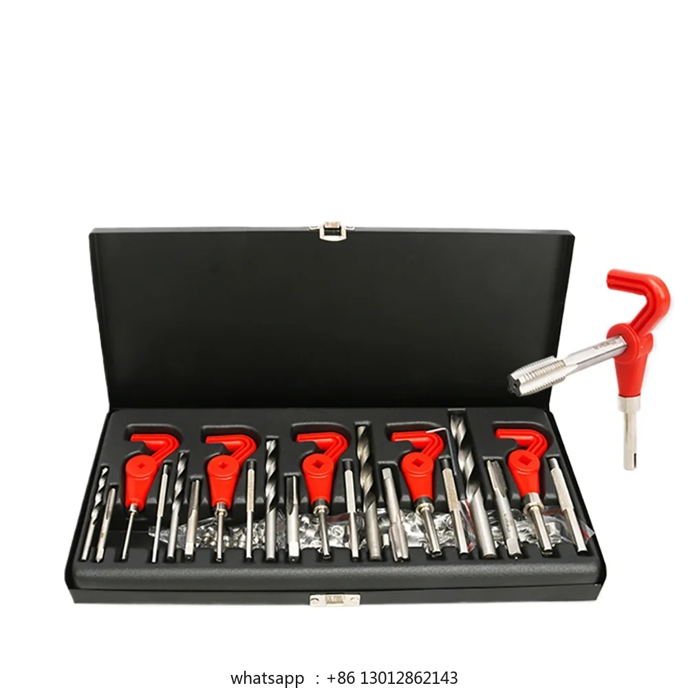 

Новый стиль, 131 шт., инструмент для ремонта резьбы M5 M6 M8 M10 M12, гаечный ключ для спиральной дрели, инструменты для резьбы для восстановления поврежденной резьбы