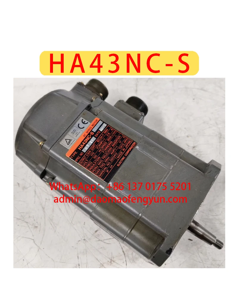 

HA43NC-S Used Taper shaft + keyway Servomotor，HA43NC S，Fast shipping