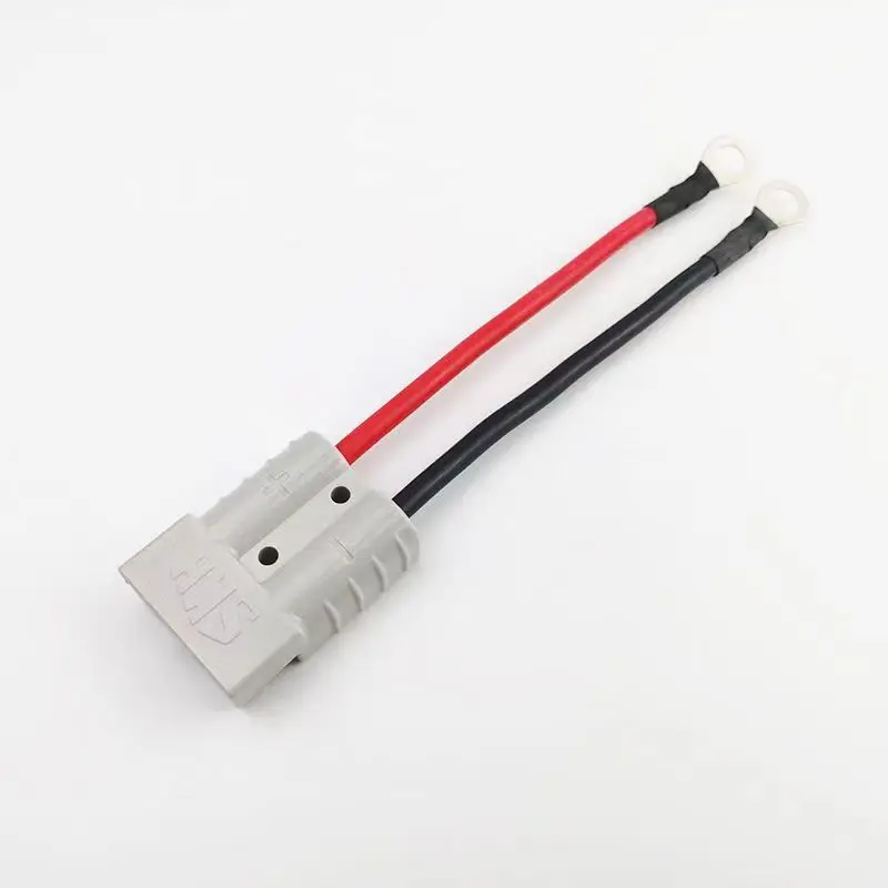 TRIUMPHCABLE Factory 10AWG Battery Adapter Cable 30cm with O Terminal Connector Extension Cable