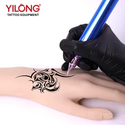 YILONG Tattoo Silicone Practice Hand, Life-Sized, Fake Skin Hand Model For Experienced Tattoo Artists And Beginners Training